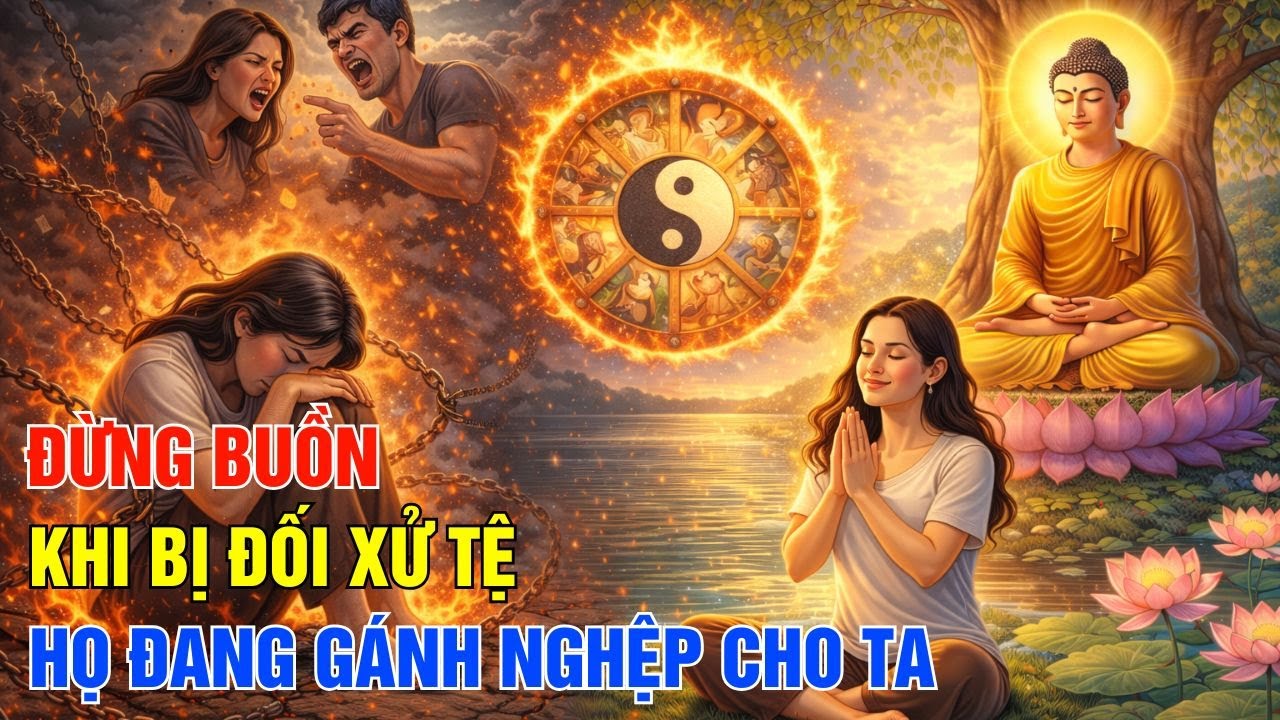 Đừng Buồn Khi Bị Đối Xử Tệ - Họ Đang Gánh Nghiệp Giúp Ta Phật Dạy Vượt Khổ Để Hạnh Phúc!