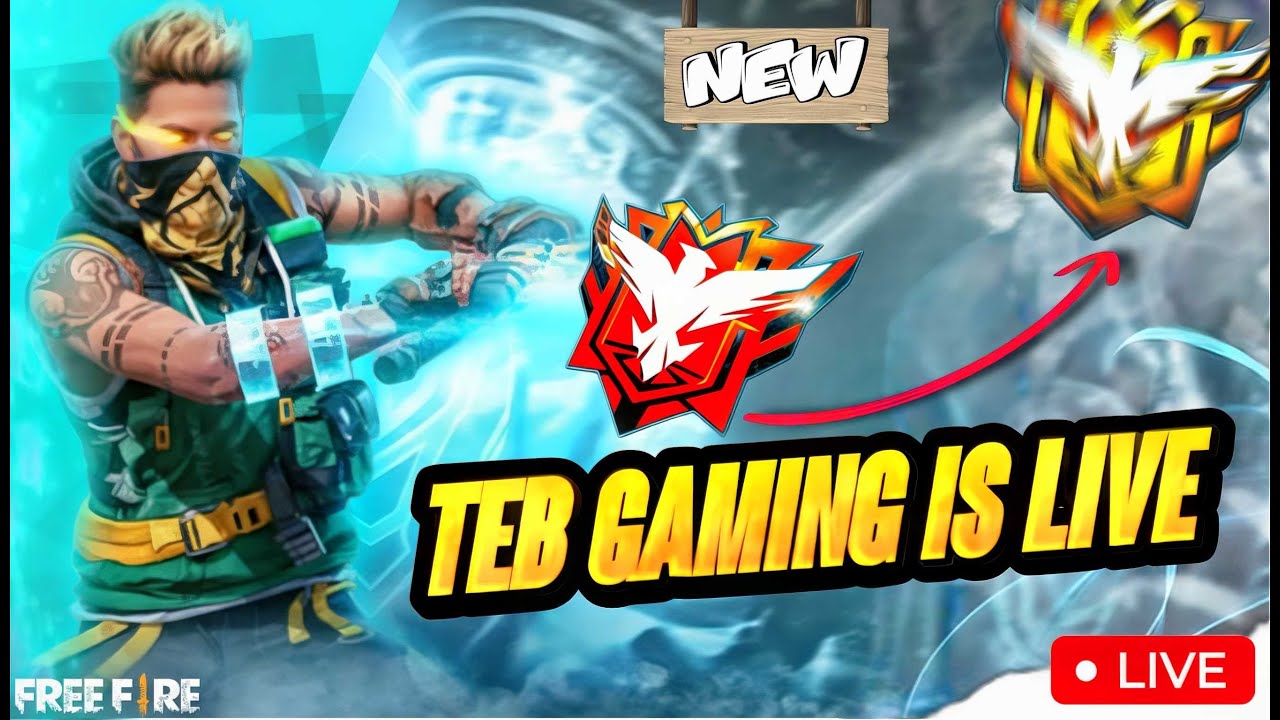 Free Fire Rank Push Grandmaster Full HD Live Stream   || TEB Gaming Is Back