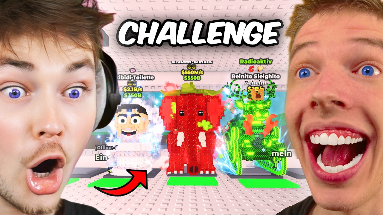 CHALLENGE gegen JUGGER!💥+ DUELLE / TRADEN in Steal a Brainrot!😍