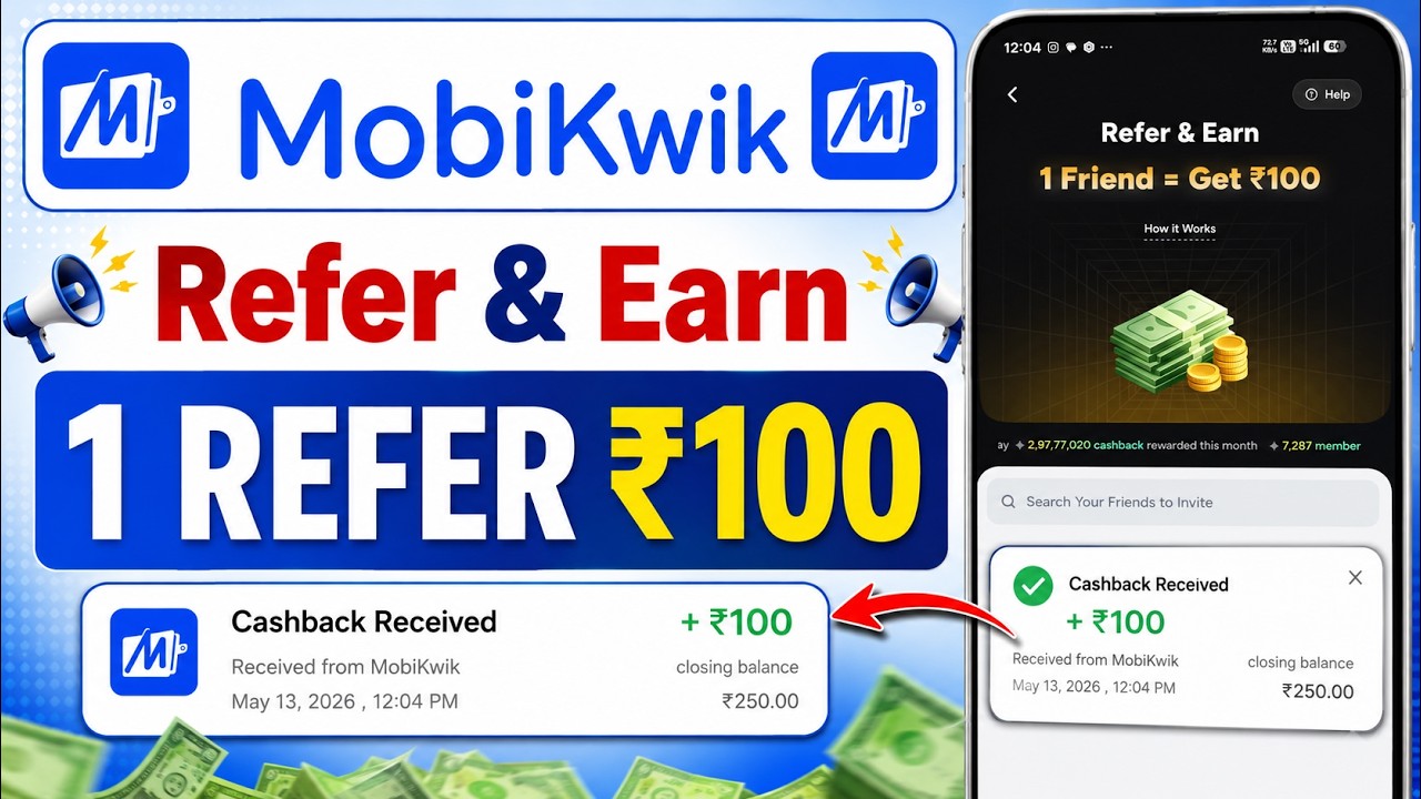 MobiKwik Refer And Earn 2026 || How To Refer And Earn In MobiKwik App