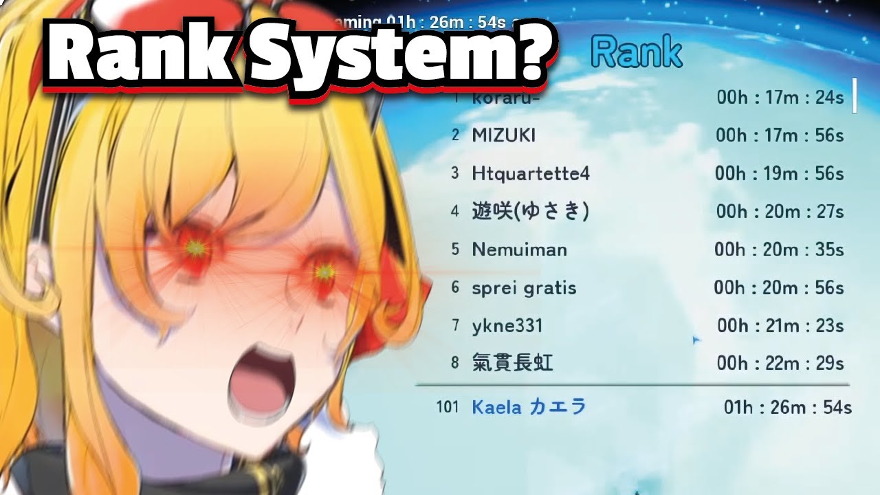 Kaela getting competitive when she found out RANK system in this Hololive Game !!