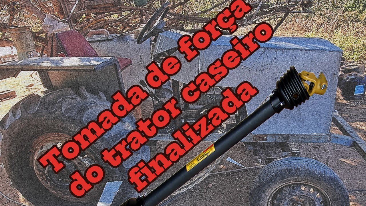 trator caseiro tomada de força finalizada  parte 2