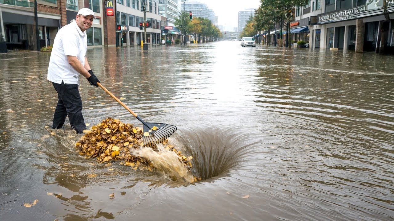The Great Drain Massive Culvert Unclogging Prevents Disaster