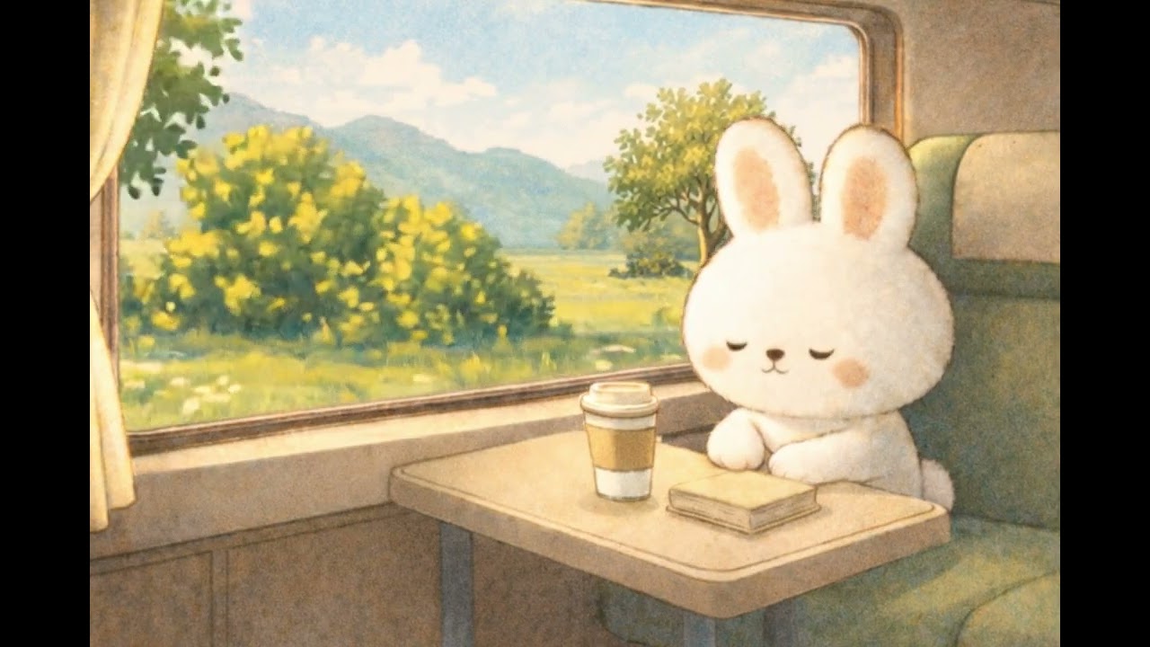 Lunbit, the Moon Rabbit | A Cozy Train Journey Lo-fi 🚆🌙