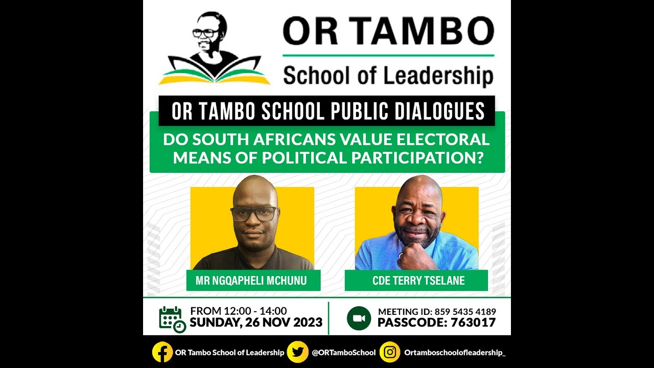 Do South Africans Value Electoral Means of Political Participation