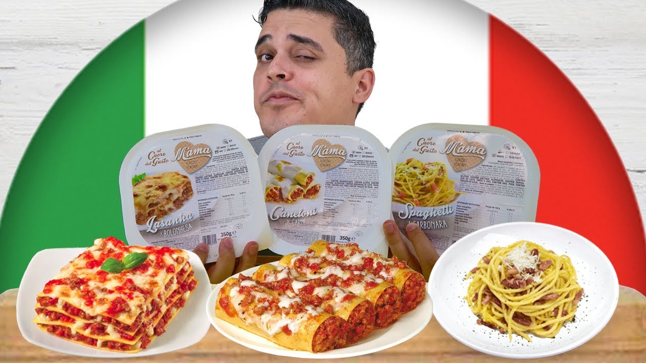 MASSA ITALIANA CONGELADA  - Lasanha, Caneloni e Espaguete à Carbonara
