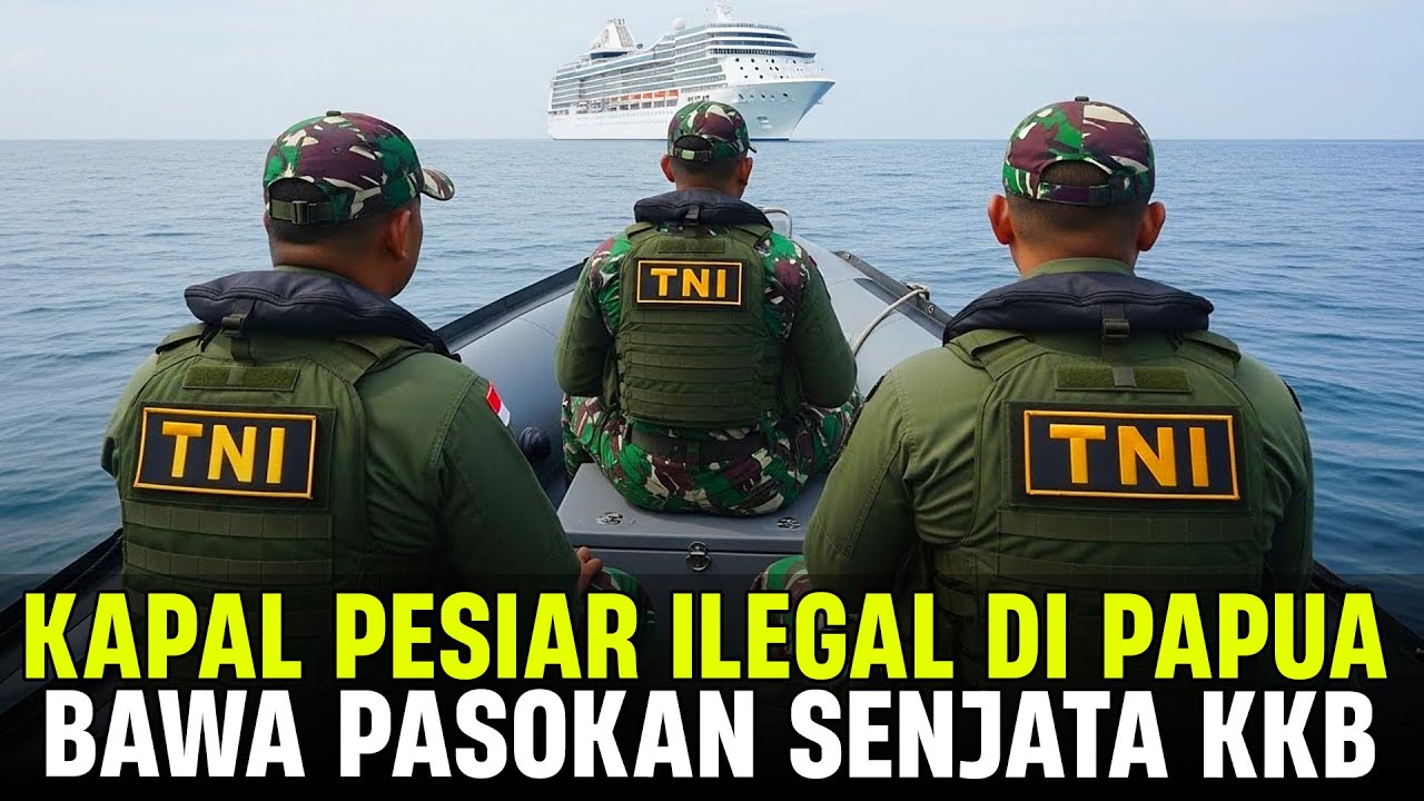 320 SENJATA ILEGAL DI TEMUKAN‼️TNI GREBEK KAPAL PESIAR ASING ILEGAL DI PERAIRAN PAPUA‼️