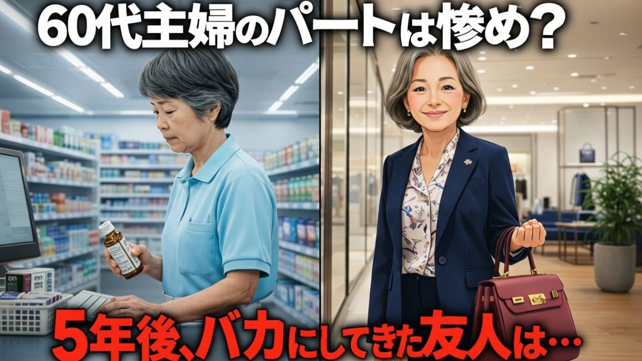【60代年金10万】優雅な隠居を選んだ友人と、必死にレジを打つ私。5年後、立場が完全に逆転した「残酷すぎる理由」【シニア朗読雑学】大人の朗読