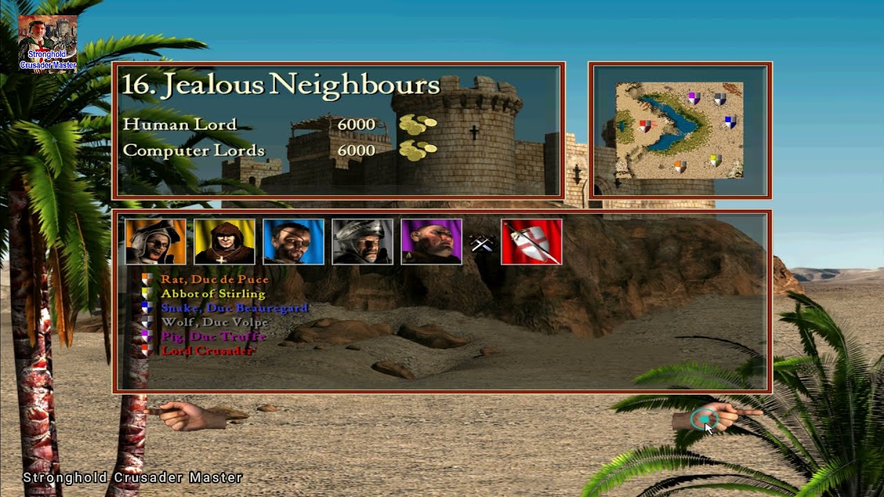 Stronghold Crusader Extreme | Mission 16|Jealous Neighbours | Stronghold Crusader HD|Crusader Master
