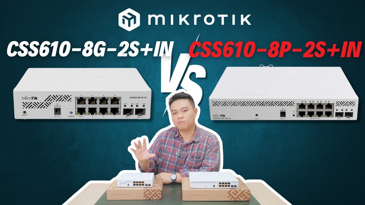 MikroTik CSS610-8G-2S+IN vs MikroTik CSS610-8P-2S+IN | Comparison