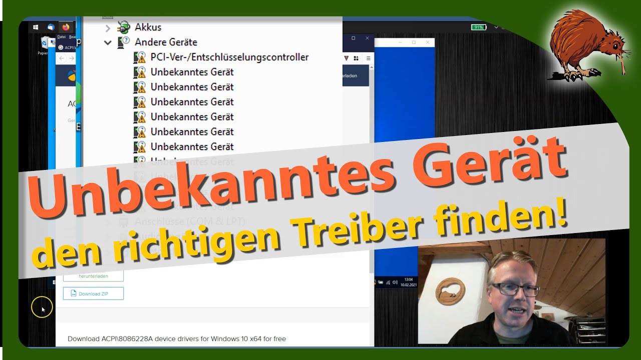 Unbekanntes Gerät im Gerätemanager, den richtigen Treiber finden