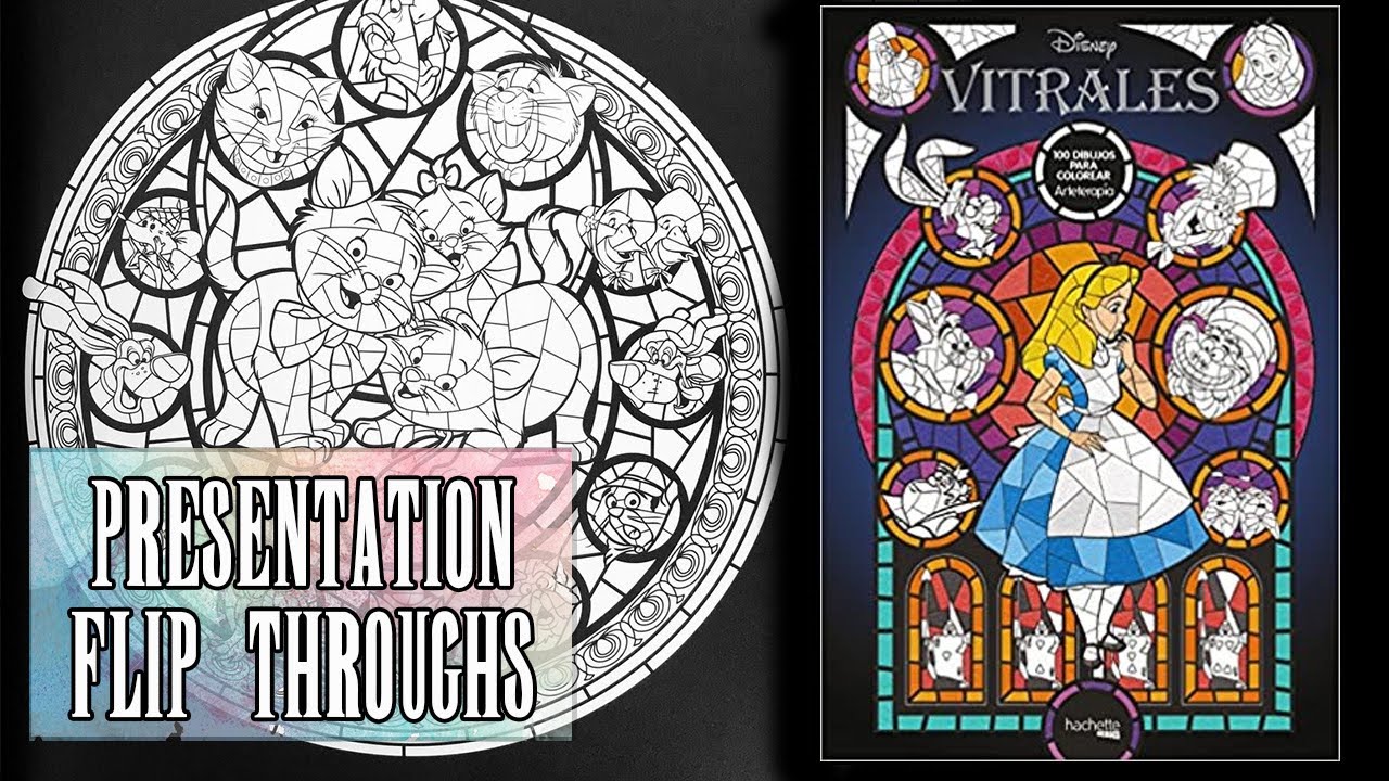 Présentation Livre Disney Vitraux tome 1 (Flip Throughs)