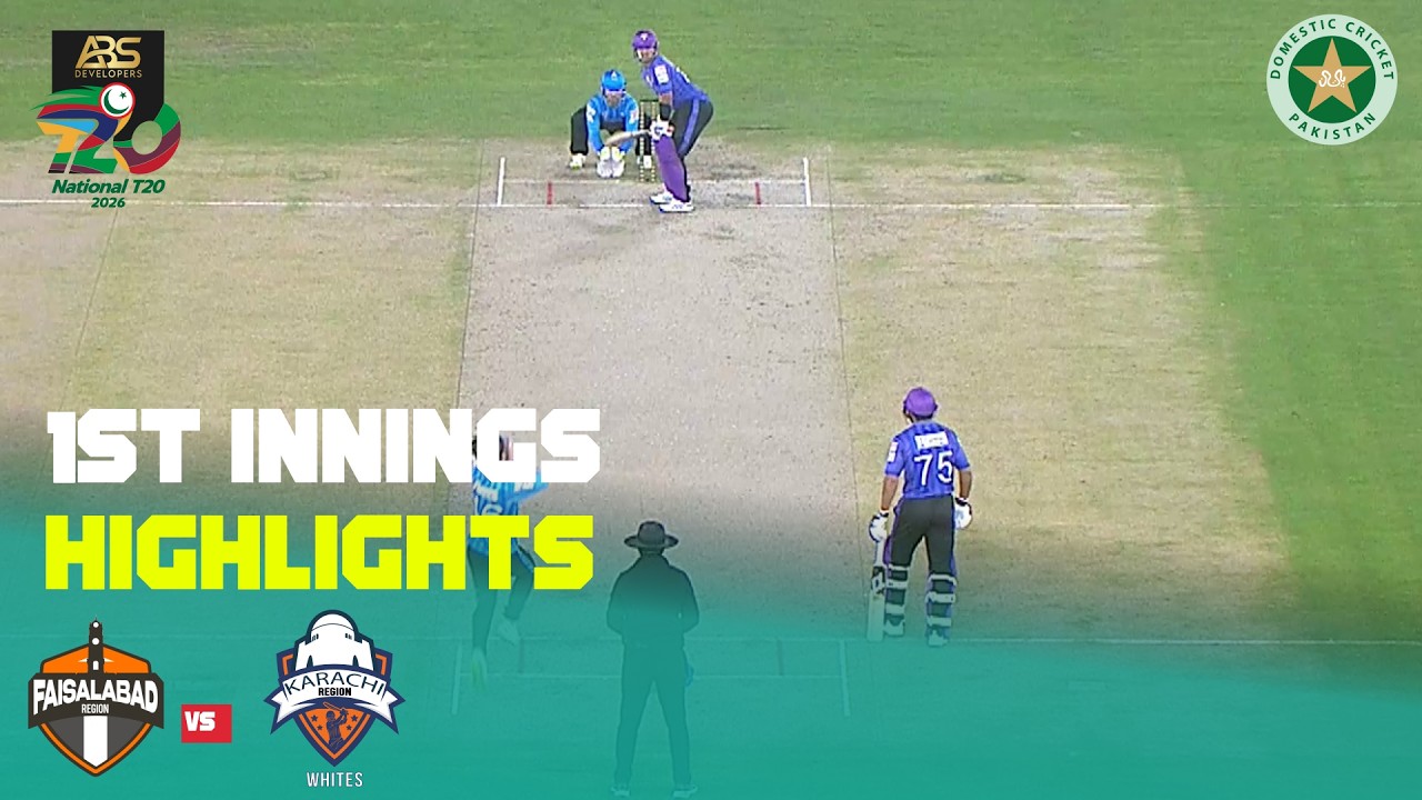 1st Innings Highlights | Faisalabad vs Karachi | M02 | ABS Developers National T20 Cup 2026 | MZA1T