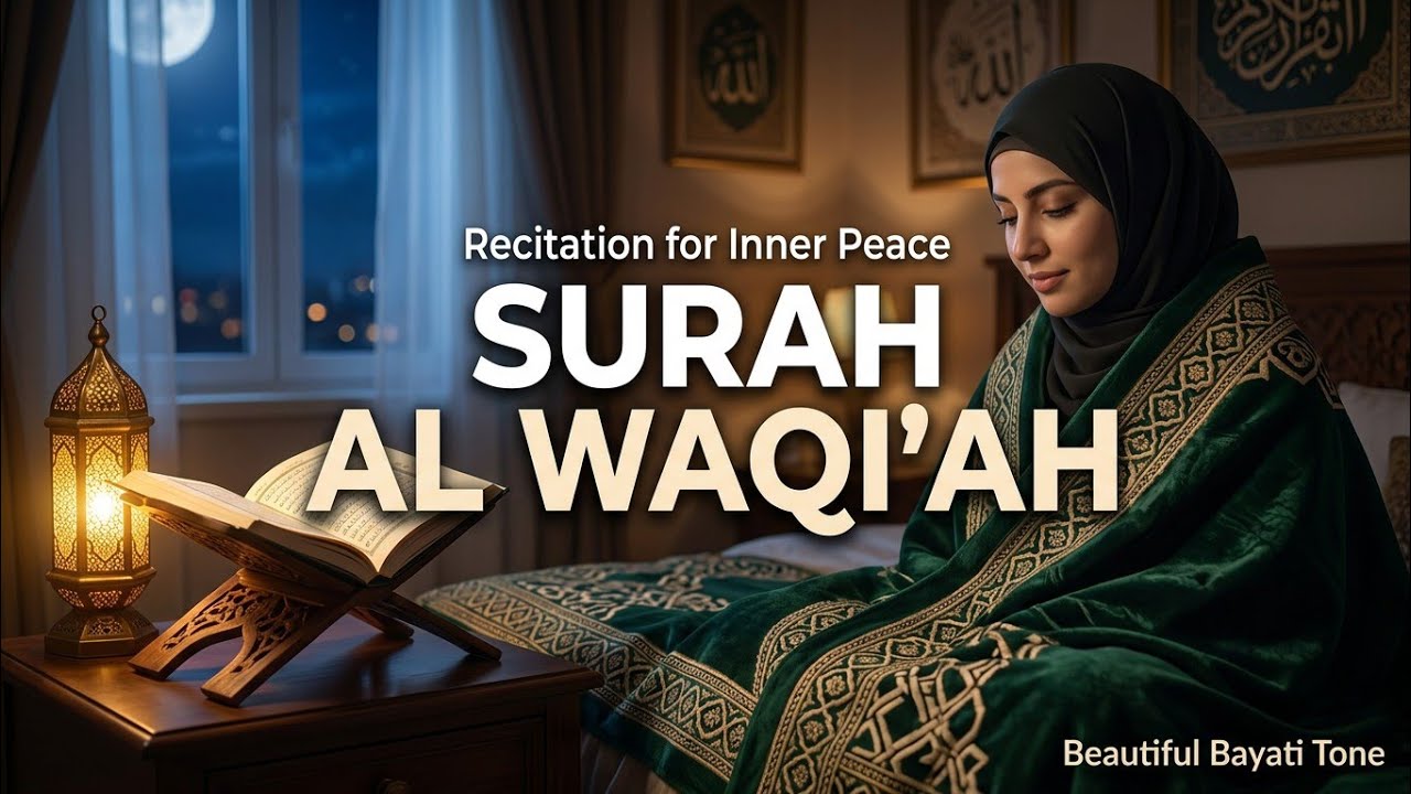 Surah Al-Waqiah Before Sleep | Relaxing Quran Recitation