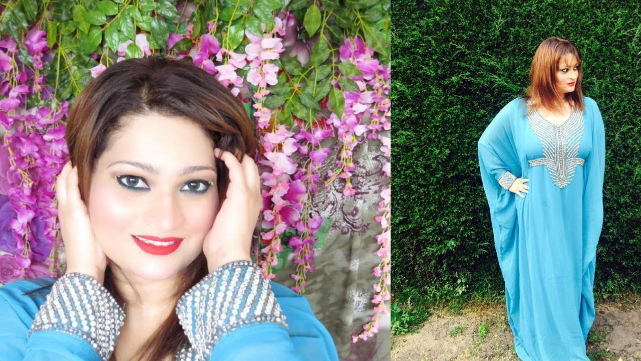 SUPER GLAMOROUS Eid - Ul - Adha Makeup Tutorial & OOTD | Eid Makeup  2017 | Blue Glittery Eyes |