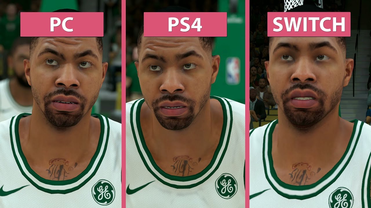 NBA 2K18 – PC vs. PS4 vs. Nintendo Switch Graphics Comparison
