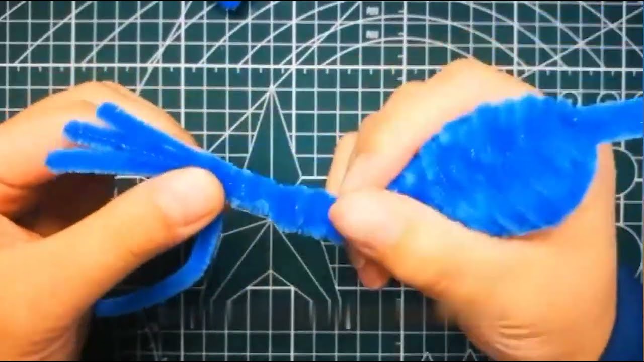 Craft pipe cleaner Dragon Making Example Tutorial -PART 03 - Dragon's arms and legs making