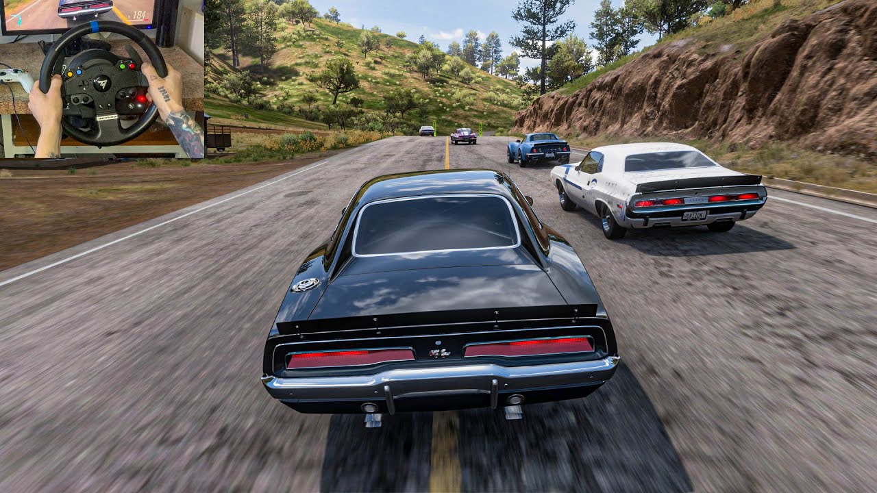 Dodge Charger RT VS Muscle Cars Race | Forza Horizon 5 Steering Wheel Gameplay