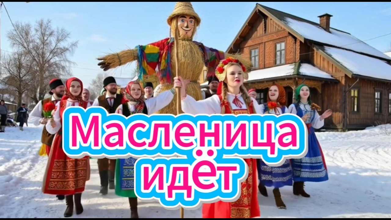 Масленица идёт...Весёлая широкая масленица!