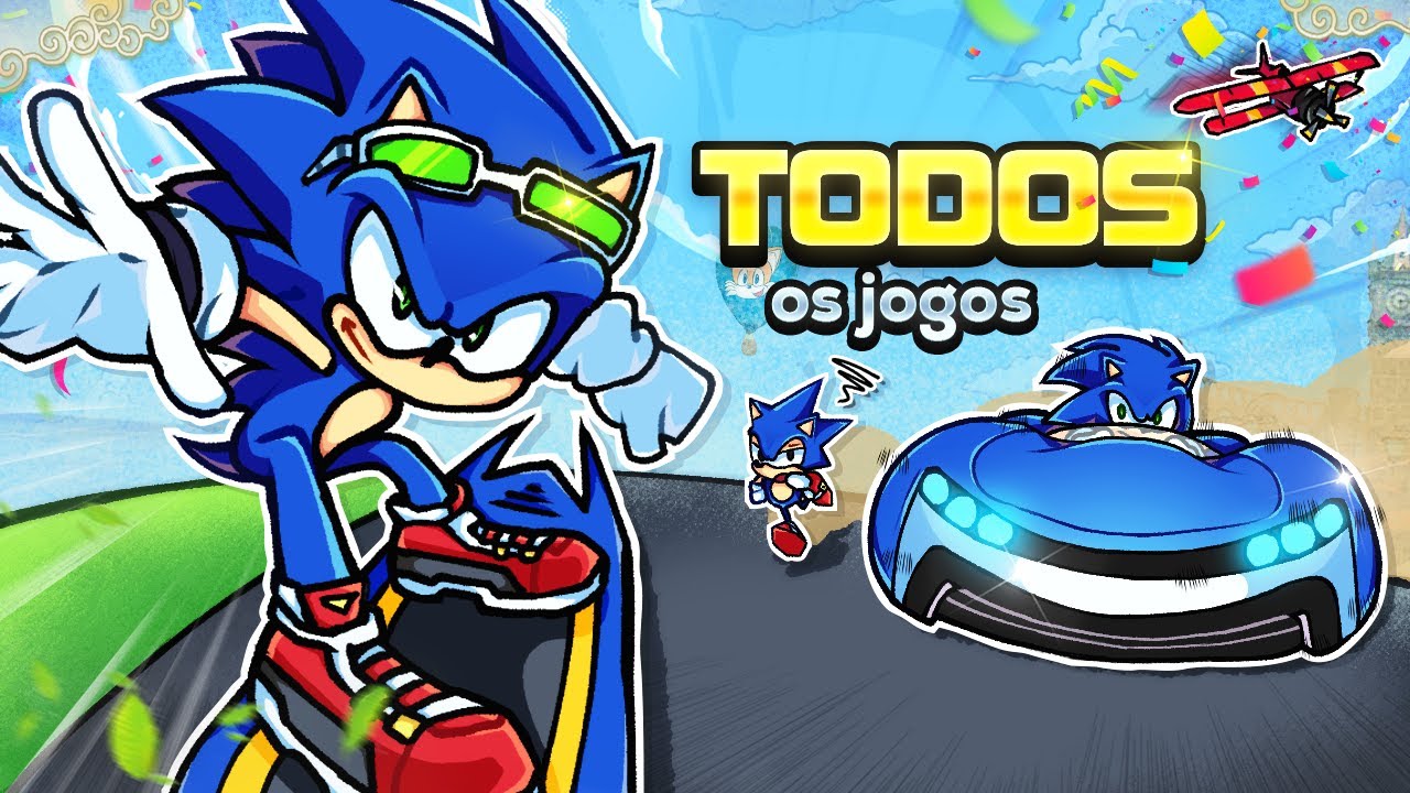 *TODOS* OS JOGOS DE CORRIDA DO SONIC em apenas UM VÍDEO!