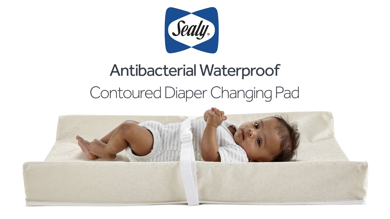 Sealy Antibacterial Waterproof Diaper Changing Pad with Easy-Clean Cover (Model ED808)