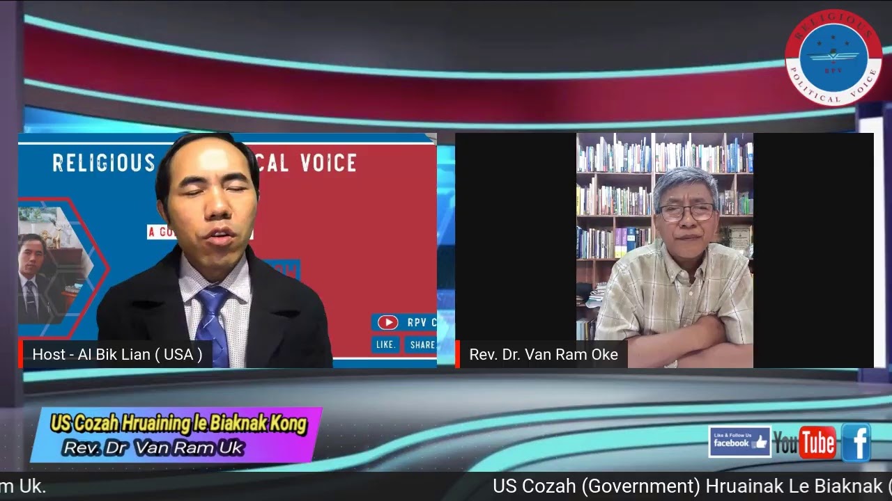 Rev. Dr Van Ram Uk II US Cozah ( Government ) Hruaining Le Biaknak ( Religion ) Kong.