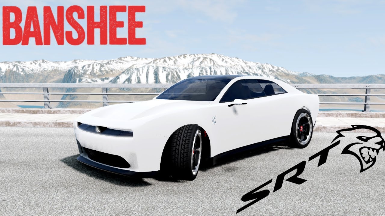 BeamNG Drive RP #81 -Test Drive In The New SRT Dodge Charger Daytona E.V Prototype