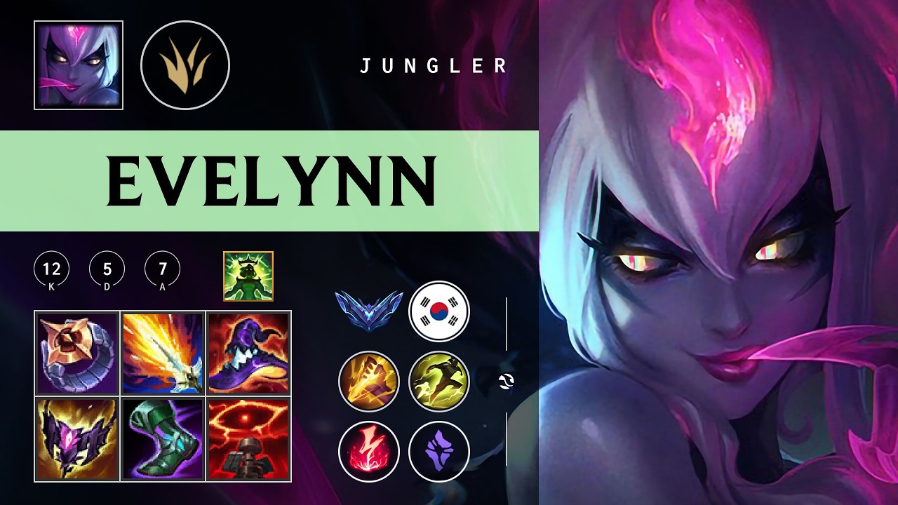 Evelynn Jungle vs Skarner - KR Diamond Patch 26.03