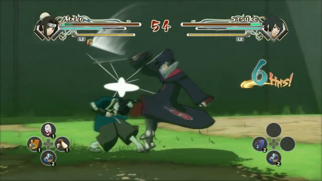 Haku vs Sasuke (Taka) - Naruto Shippuden Ultimate Ninja Storm Generations