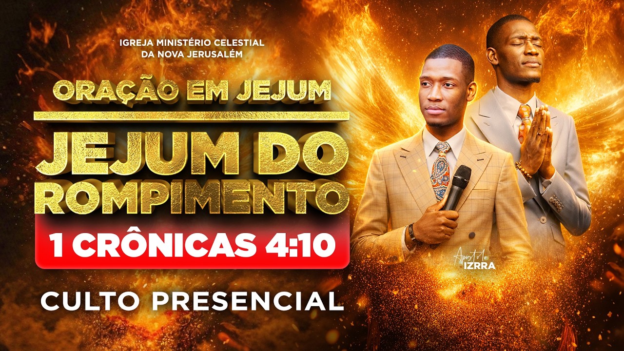 🔴 PROGRAMA DE ORAÇÃO EM JEJUM | APÓSTOLO IZRRA | 13.02.2026