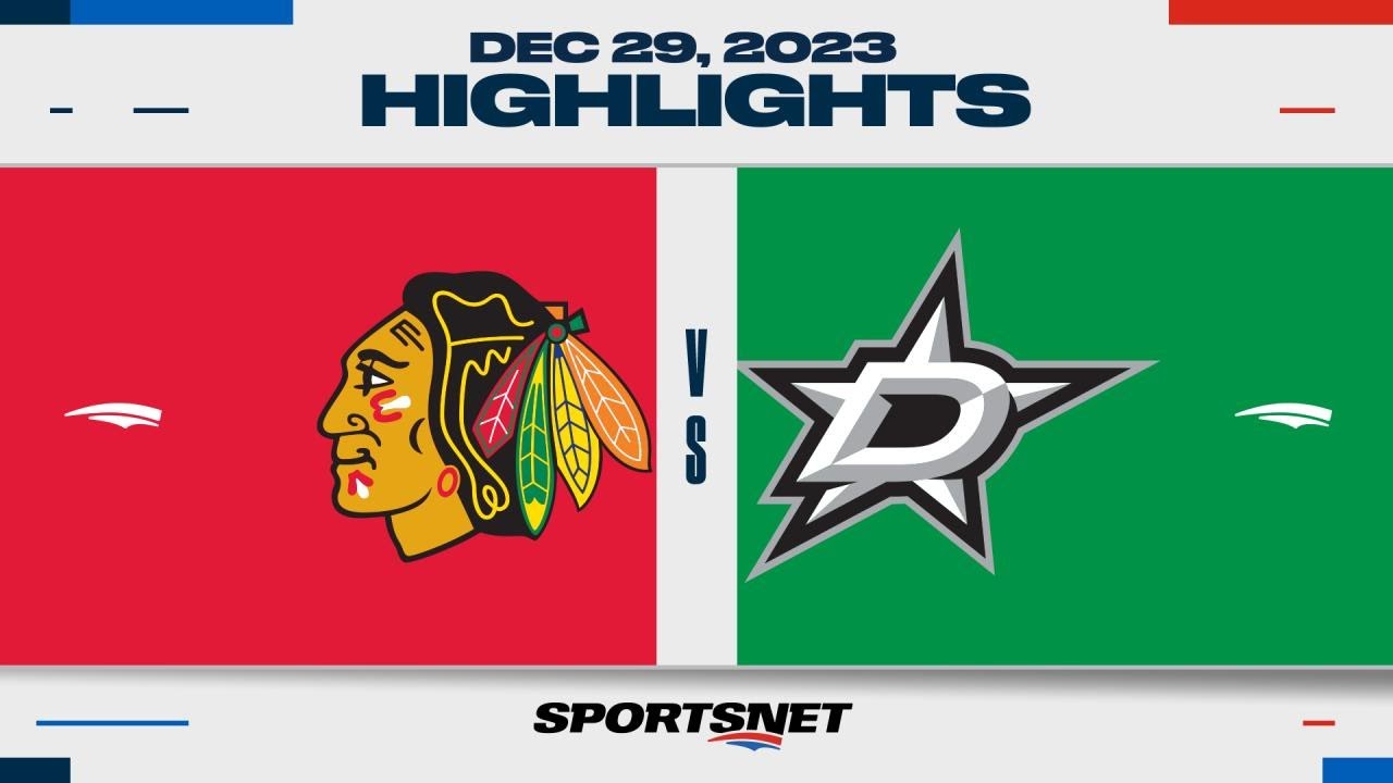 NHL Highlights | Blackhawks vs. Stars - December 29, 2023