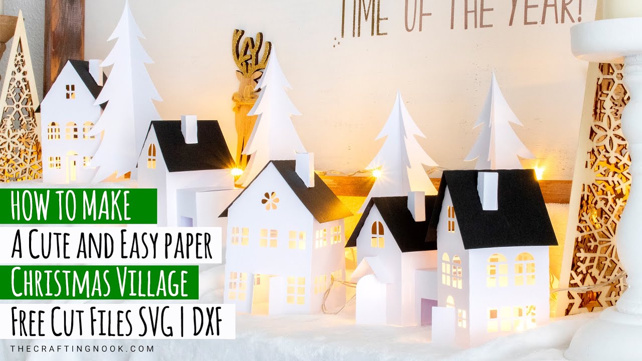 How to Make a Paper Christmas Village