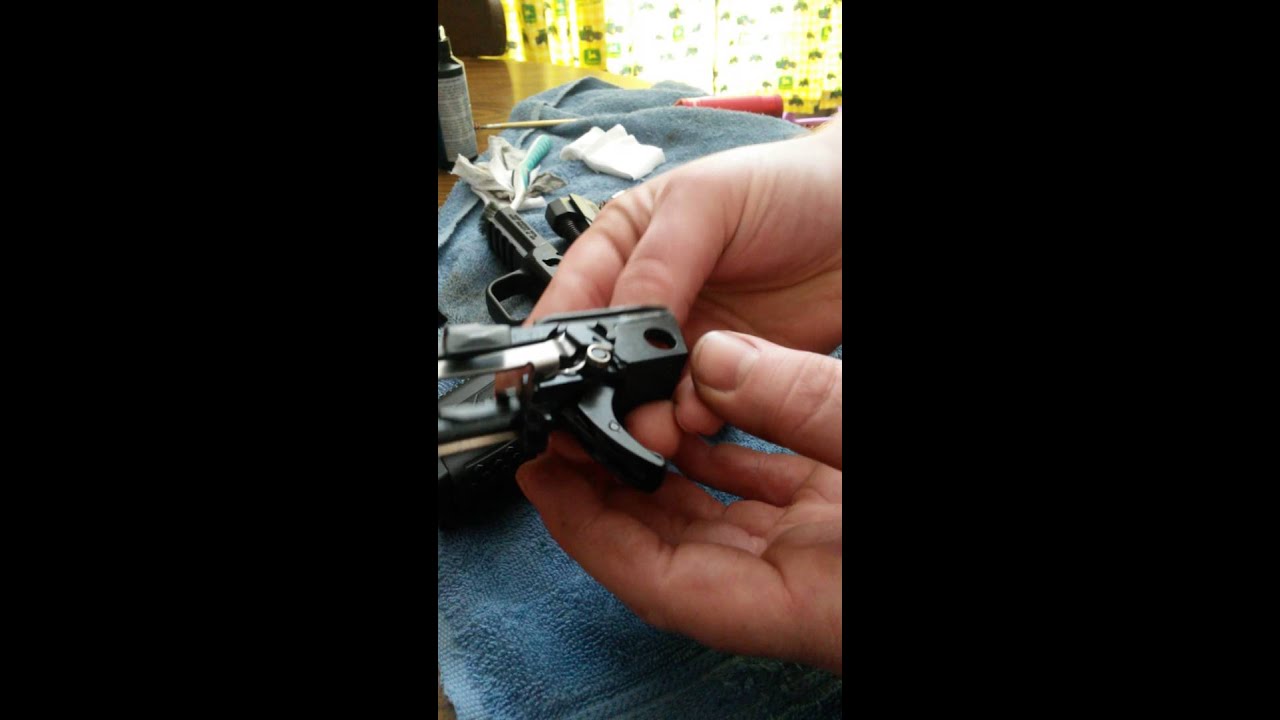Ruger American pistol full disassembly  chassis trigger spring
