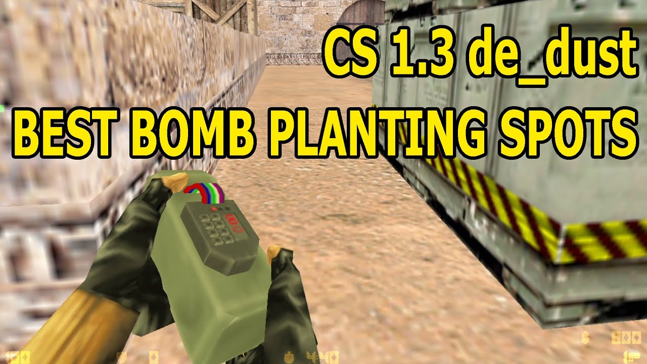 Best Bomb Planting Spots in De_Dust [CS-1.3] #counterstrike1.3 #csgo #de_dust