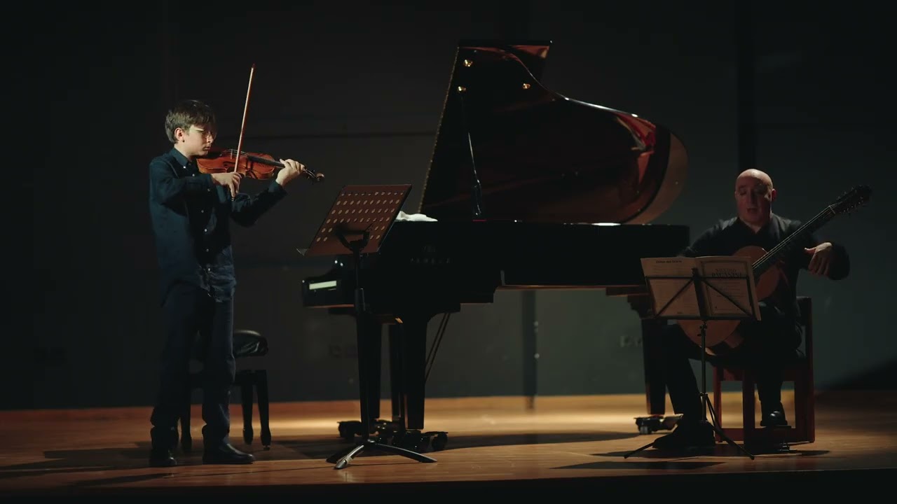 Nikolas Garoufalidis (13) paganini edited version sonata for violin and guitar op 3 no 6