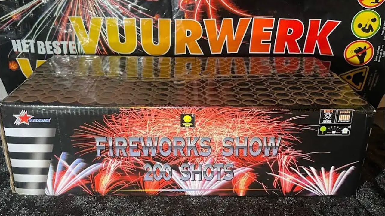PYRO DOMSTAD UTRECHT VLOG#217 FIREWORKS SHOW COMPOUND 200 SHOTS VAN DE PYRO SHOP! ;)