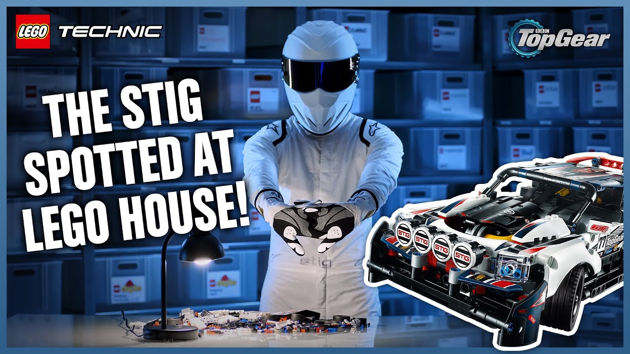 Spotted! Top Gear's Stig evading security at LEGO House
