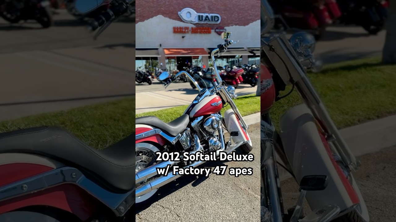 2012 Softail Deluxe | Custom @TheFactory47 bars #CustomMotorcycle #Softail