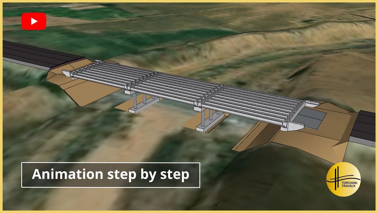 Les phases d'exécution d'un pont à poutres