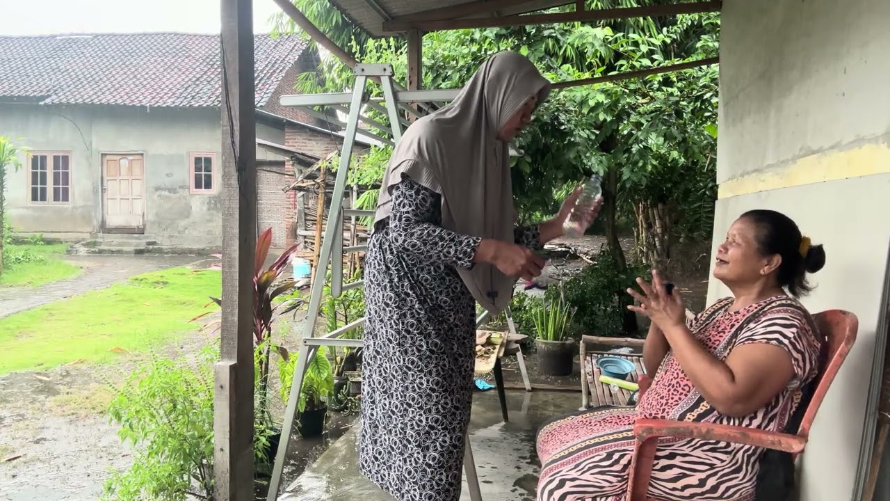 Kok yo udan pas arep ngonten