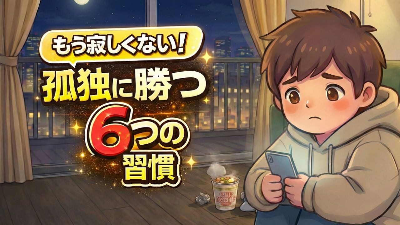 一人ぼっちの休日。落ち込む前に必ずやるべき「たった１つのこと」（寂しさ解消ルーティン）