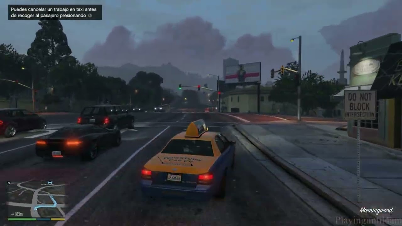 Trabajando como Taxista en GTA V 1# [PS4].