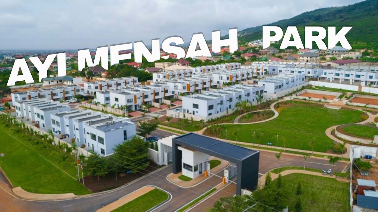 AYI MENSAH PARK HOMES - Beautiful Estate Houses in Accra, Ghana | Drone view