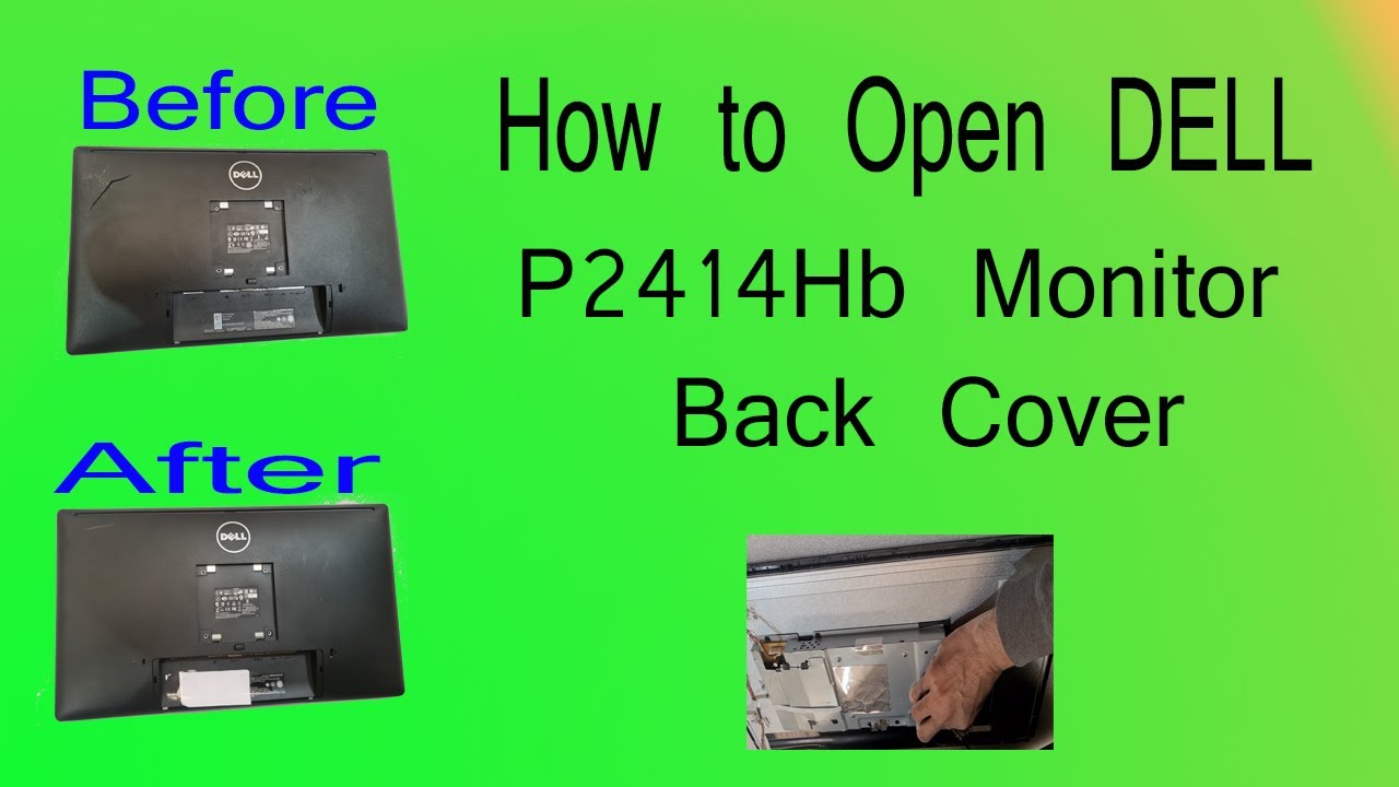 DELL LED Monitor Repair. Changing Back Cover of DELL P2414Hb Monitor#dell #backpanel