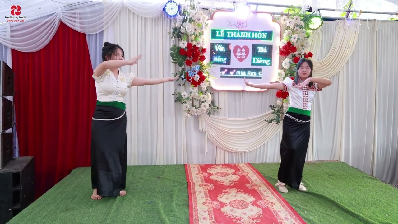 Bài múa Lăm Tơi remix mừng lễ thành hôn Văn Hồng & Thị Diêng II Bản Tả, Chiềng Hoa, Sơn La