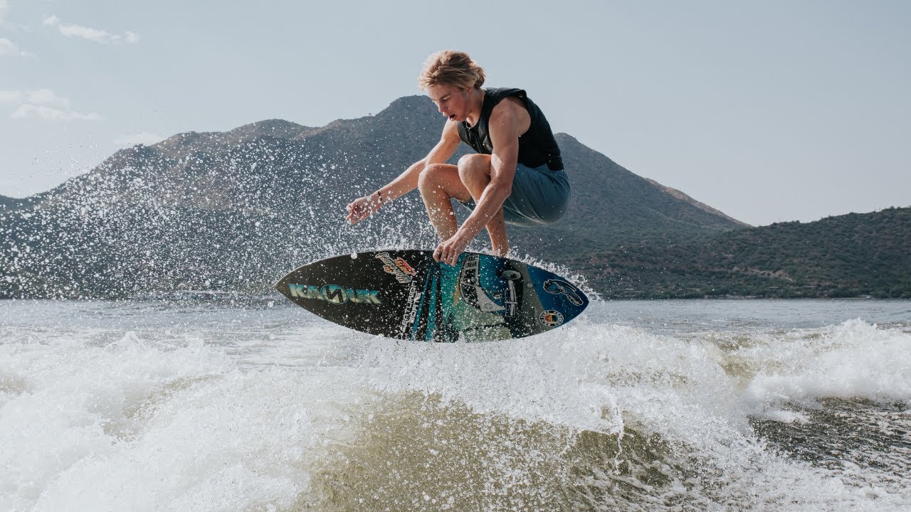 Tyler Stewart Wakesurfing Lake Saguaro | Pro Wakesurf Tricks