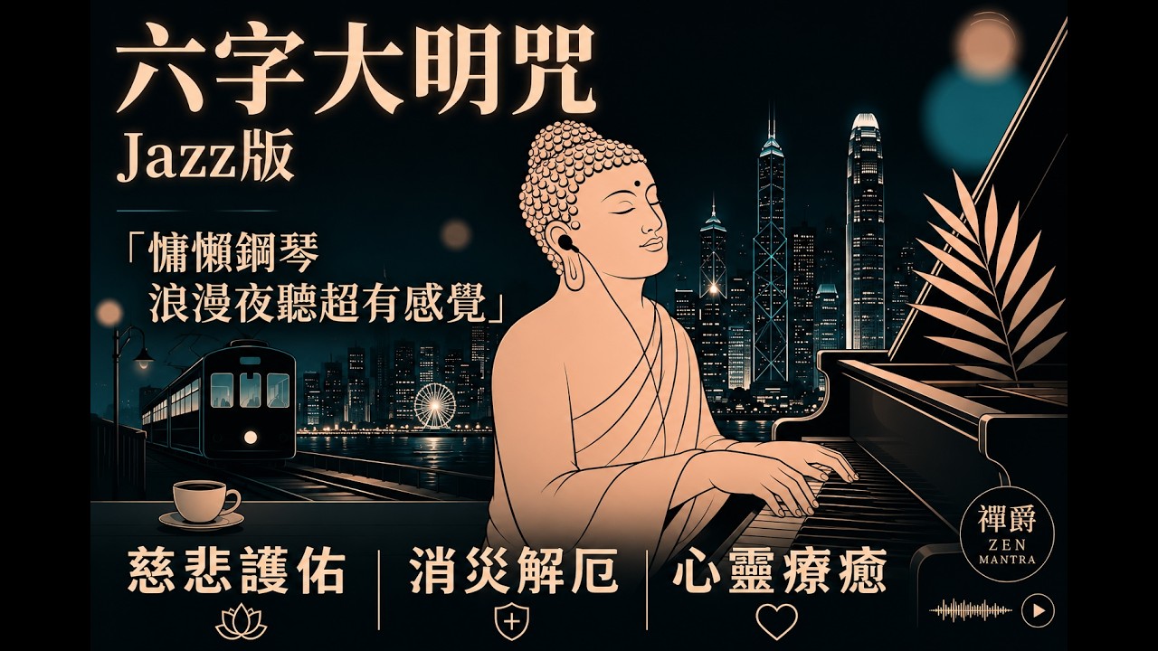 Night City Lo-Fi Jazz x【六字大明咒】Sound for Sleep, Focus & Calm