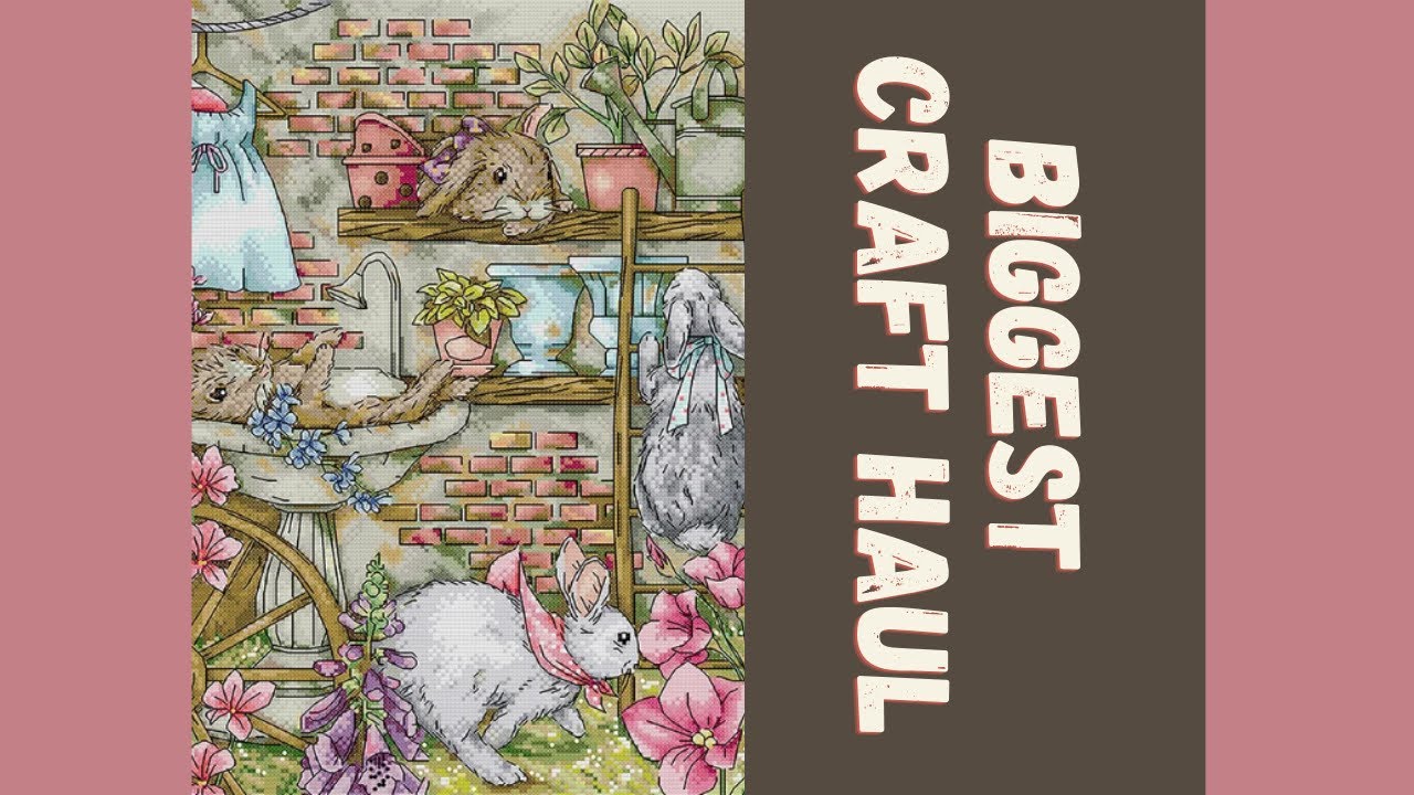 Biggest Craft Stamped Cross Stitch Haul - NimCrafts #stampedcrossstitch #biggestcraft