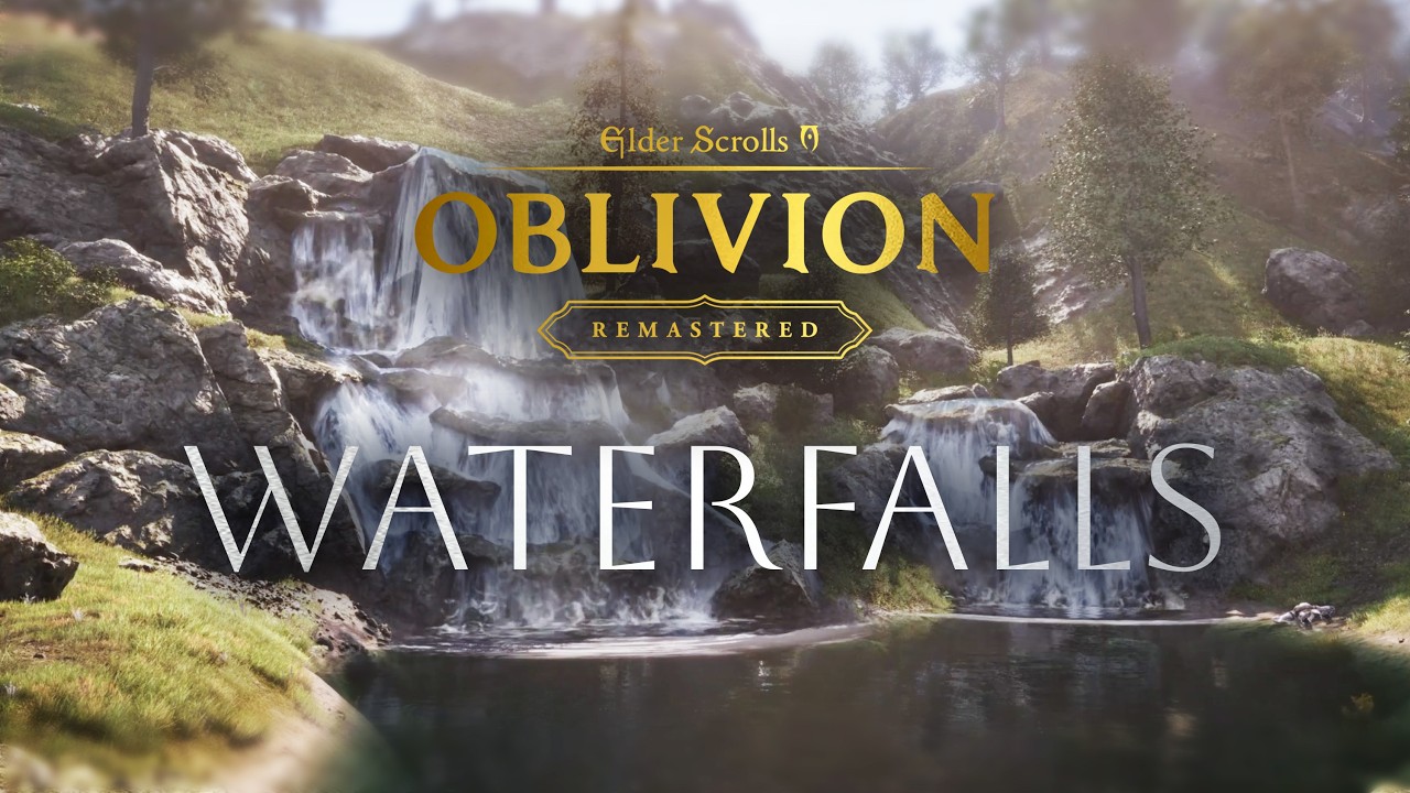 Oblivion Remastered / Waterfall Ambient Music / 3 hours