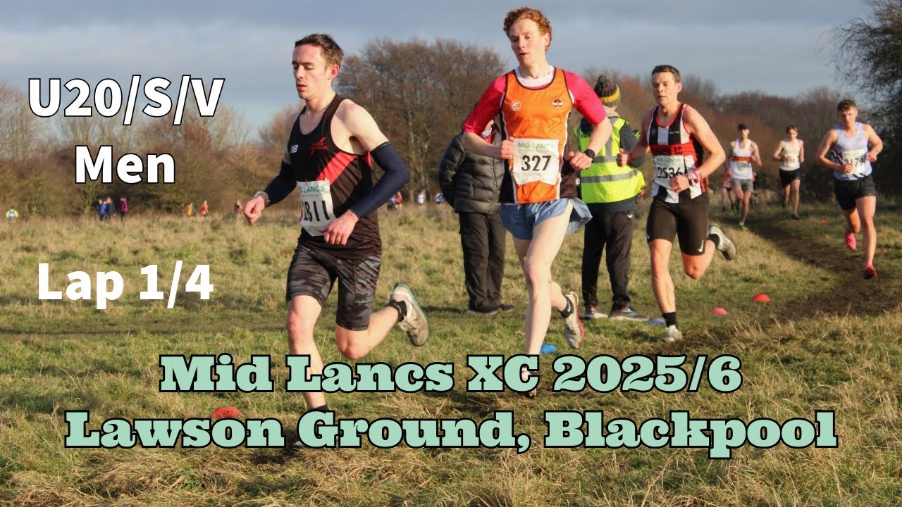 Mid Lancs XC 2025/6, Blackpool U20/S/V Men lap 1/4